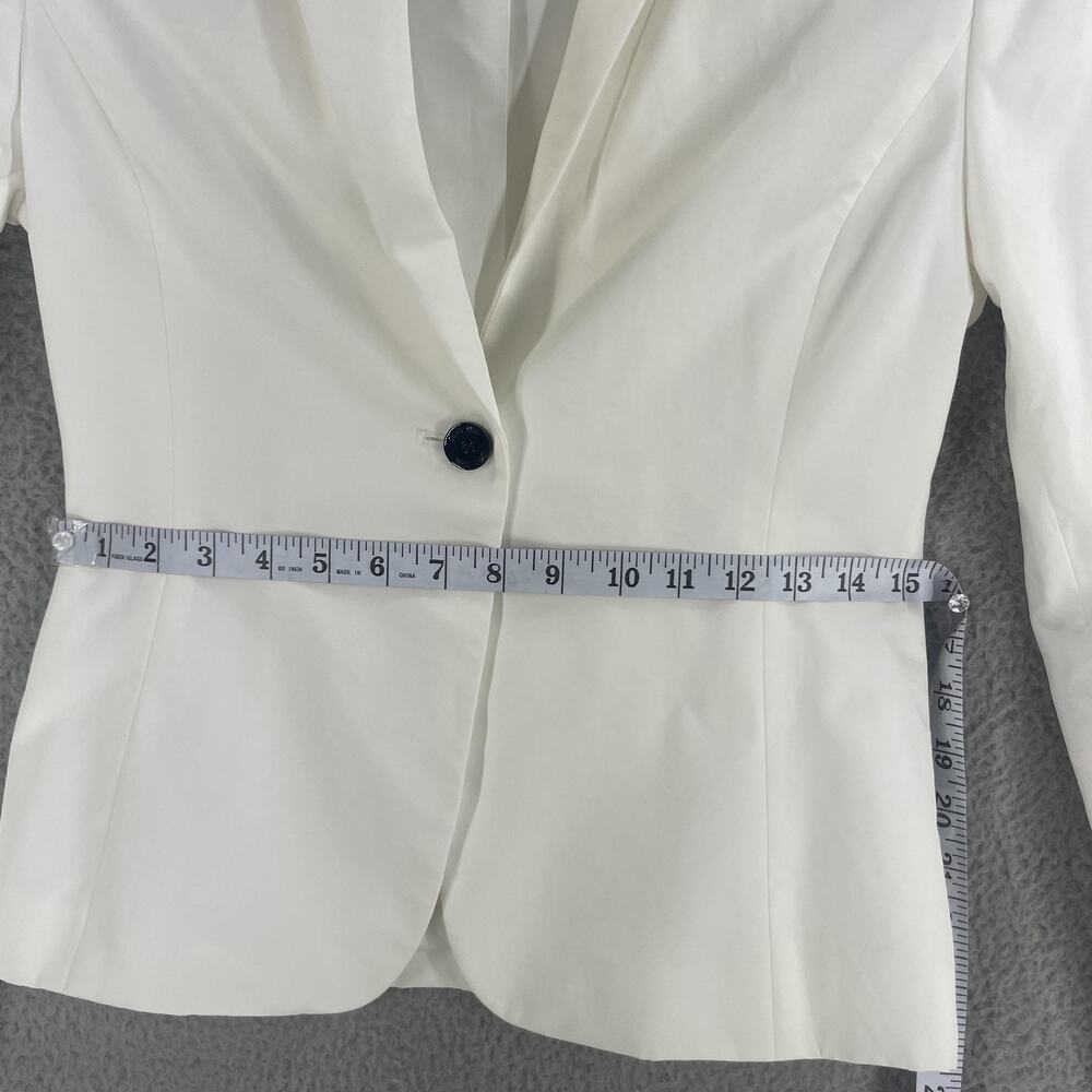 Calvin Klein Jacket Dress Set Womens 2 White Black Belted Sheath Blazer CS84016A - Picture 4 of 16